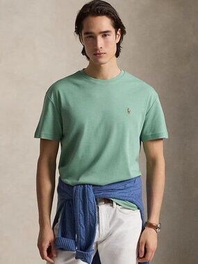 Polo Ralph Lauren Mint Green Classic Fit Soft Cotton Crewneck‎ T-Shirt Men's XL